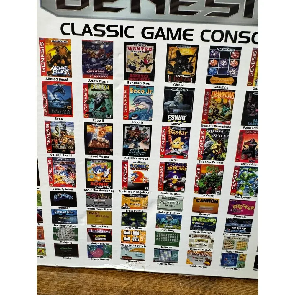 Atgames Genesis Classic Collector's Edition 80 Games 2 Wireless Controllers